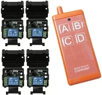 DC 12V Radio frequency RF remote control switch Electric door lock/lighting/LED switch 433mhz Rechargeable USB transmitter - (Color: 433mhz)
