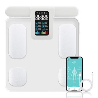 SUN&LION Body Fat Scale, Scales for Body Weight and Fat, 8 Electrode Large Display Smart Scale, Body Composition Monitor, Accurate Digital Bathroom Scale, Weight Scale with Muscle Bmi with Report