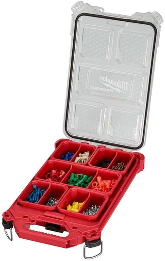 For Milwaukee 48-22-8436 PACKOUT Compact Low-Profile Tool Organizer 5-Compartment 16.2 L x 9.8 W x 2.5 H