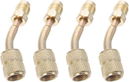 4pcs Adapter Air Conditioner Hose Connector Air Conditioner Hose Couplers Accessories Jointer Hoses Mini Ac Mini Split a c Refrigeration Service Parts R410a Copper Supplies