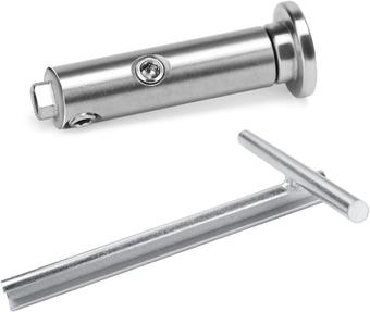 10Pack 1/8" Swageless Invisible Cable Railing Tensioner CB05 Bundle with 1Pc 1/8" Upgraded Custom Socket Wrench CT16
