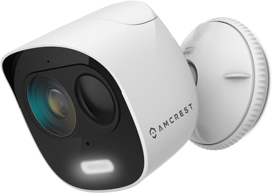 SmartHome 1080p WiFi Outdoor Security Camera with Spotlight, Built-in Siren Alarm, Strobe Light, Two-Way Audio, Night Vision, 133° View, IP65 Weatherproof, MicroSD & Smart Cloud Storage, ADC2W