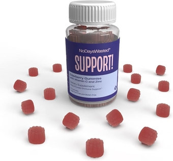 Immune Support Gummies -    - 60 Count - Help Support Strong Immune System - Elderberry, Vitamin C and Zinc Gummy - Herbal Dietary Supplement - Vegan Plant Based, Gluten Free, Nut Free