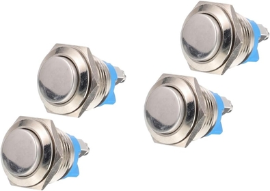 Doorbell Part pcs metal buttons wired garage door button small button button push button ringer chime button accessory door bell button power button trumpet Round Chime Button