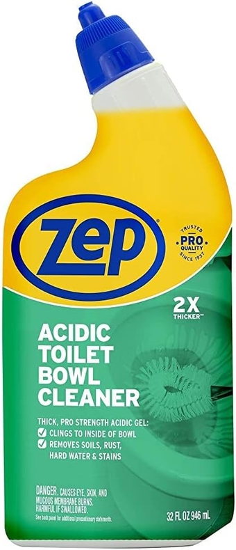 Acidic Toilet Bowl Cleaner - 32 Ounce - ZUATBC32-2x Thicker Clinging Formula (1)