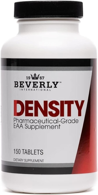 Beverly International Density, 150 tablets. Essential Amino Acids (EAAs). Boost Your Body's EAAs and Build Muscle Easier with Density. Complete and Balanced formula. Unlock Your VEGAN Potential!