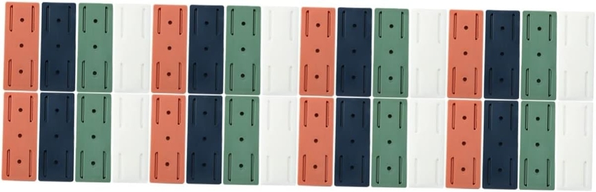 32 Pcs Power Strip Holder Wall Mounted Power Strip 6 Outlet Wall Plug Wall Cable Management Pedidos Wall Mount Power Strip Wall Hanging Power Strip Rack Plastic Router Protector