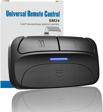 Universal Garage Door Opener Remote Compatible with LiftMaster Chamberlain Genie Craftsman Linear Wayne Dalton Overhead Door and More has Learn Button or Dip Switch