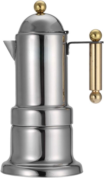 T Copper,Italian Express Coffee Maker,Moka Pot,Stainless Steel Moka Pot,Stainless Moka Pot Stainless Steel Moka Pot Stovetop Espresso Coffee Maker With Safety Valve 200 Ml