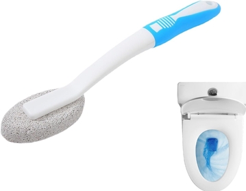 Washroom Toilet Brush, Pumice Stone Toilet Bowl Cleaner, Pumice Toilet Cleaning Brush, Stain Remover Cleaning Brushes for Bath, Toilet Brush for Limescale Remover, Hard Water Ring Remover, Bath, Pool