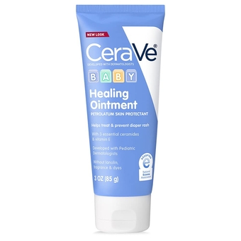 Diaper Rash Cream | Baby Healing Ointment for Extra Dry, Cracked Skin | Diaper Cream with Ceramides & Vitamin E | Lanolin, Fragrance, Paraben, Dye, Phthalates & Sulfate Free | 3 Ounce