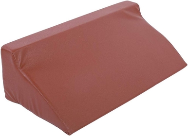 Foam Wedge Cushion, PU Leather Foam Wedge Cushion Lower Back Pain Support Cushion Triangles Pillow Wedge for Leg Back Lumbar Support
