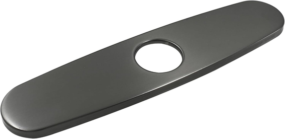 9.65" Hole Cover Deck Plate, Stainless Steel Deck Plate Escutcheon Faucet Covers Escutcheon for 1 or 3 Hole Bathroom Kitchen Sink Faucet Single Hole Mixer Tap (Grey)