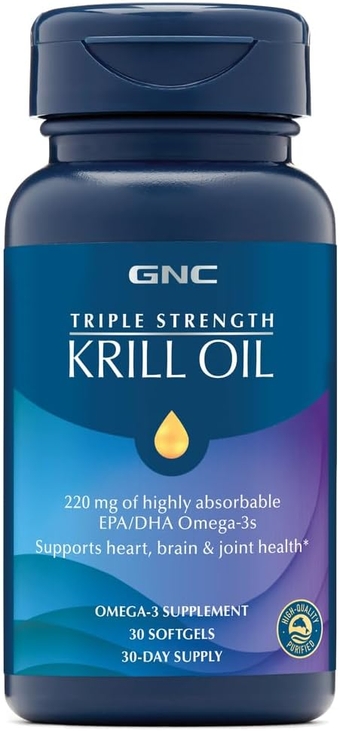 Triple Strength Krill Oil, 30 Softgels, for Join, Skin, Eye, and Heart Health