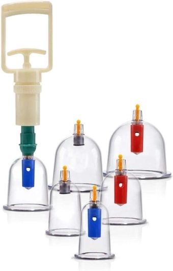 ® Ancient TCM Acupuncture Cupping Therapy Set,Hightest Quality Cupping Set,Pro Cupping Kit for Massage Therapy-Relief Rheumaty,Waist Back Pain,w/Value Gifts+e-Book (6, Beginner Set)