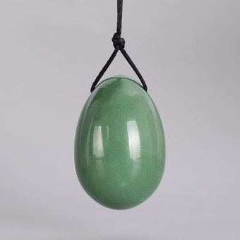 Yoni Egg Set Massage Yoni Egg Natural Jade Ball Set Drill Crystal Wand Mineral Stone Kegel Exercise Tool Pelvic Floor Muscle for Woman,45x30 Mm