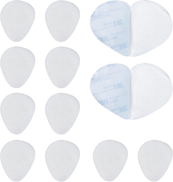 12Pack Metatarsal Felt Feet Insert Pads Ball of Foot Cushion Pain Relief Forefoot Support Adhesive Foam Foot, Metatarsalgia Neuroma, Cushion Pad for Men and Women 1/4 Inch Thick (White)