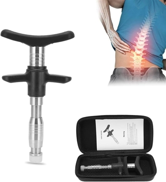 Chiropractic Adjustment Tool, Handheld Chiropractic Tool, Chiropractic Adjusting Tool for Improve Joint Pain, Single Head Spine Correction Gun for Adjust Vertebration