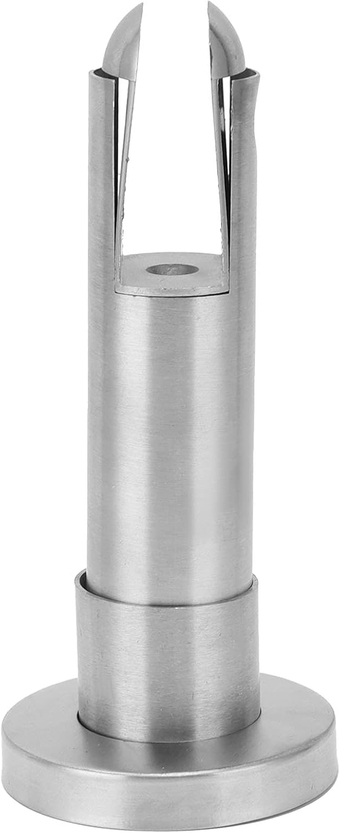 Stainless Steel Round Glass Clamp, Glass Pool Fence Balustrade Railing Post Clamp for Balcony, Garden Deck Handrail, Round Spigot Balustrade Post, Floor Mounted Bracket