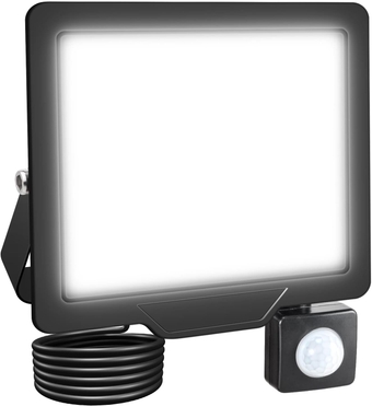 10W LED Flood Light with Motion Sensor,1000LM Outdoor Security Lights Outside Lamp 6000K White Spot Light Exterior Lighting for Yard Backyard House Court Stadium Parking,IP66 90V-135V