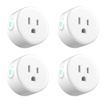 WiFi Smart Plug for Alexa,Eessley Mini Wireless Mini Remote Control Outlet with Timing Function,Compatible with  Alexa Google Home,Echo Dot and IFTTT, No Hub Required Smart Socket - 4 Packs