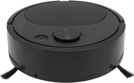 Robot Vacuum Cleaner Multifunctional, USB Charging Mini Smart Sweeping Robot with Dustbin Brush, for Wooden Flooring Tile Carpet, Remote App Vacuum mop, Black(Black)
