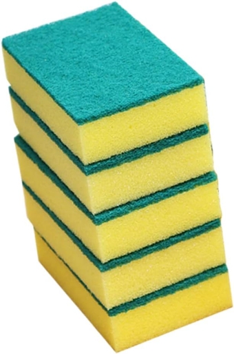 5pcs Cellulose Sponges Kitchen Cleaning Sponges Kitchen Eraser Sponge Pads Heavy Duty Scouring Pads Anti- Cleaning Scrubber Sponge Cleaners for Kitchen Sponge Mat Non-Stick Oil