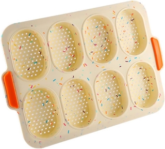 1pc Roll Silicone Bread Mold Loaf Tins Small Nonstick Bread Circle Stencil Round Baking Pan French Bread Mold Silicone Cake Oven Baking Chocolate Chip Muffins Fudge Mold Oven