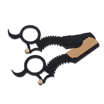 2Pcs razor holder Vintage razors Manual shavers facial hair razor facial trimmer for men Beard Shavers Cutters Throat Finger Razor Beard Razor Manual Razor Stainless steel Clippers