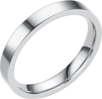 Stainless Steel Band Rings for Men -Ring Wide Rings Set Mens Black Ring Cool Ring Rings for Men Anxiety Rings Women Wedding Band Rings Size 612 (Silver, 9)