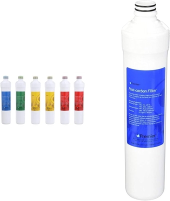 WP531155 RO Pure Reverse Osmosis Water Filter Replacement Kit, Multi, 6 Pack & RO Pure Carbon Post-Filter, WP105341, 1 Count (Pack of 1)