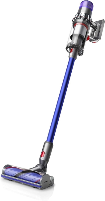 V11 Cordless Stick Vaccum, Large, Nickel/Blue