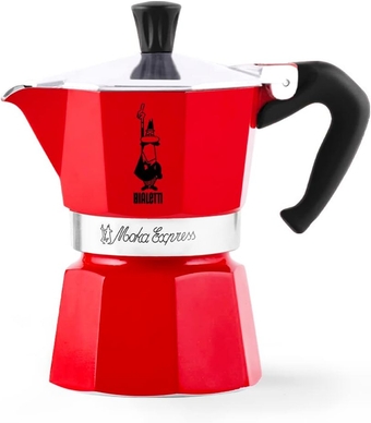 4941 Moka Express Espresso Maker, 1cups, Red