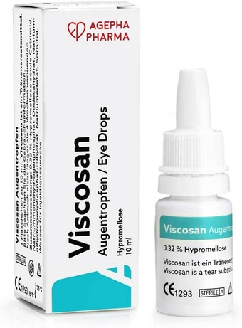 Viscosan Lubricant Eye Drops | Eye Drops for Dry Eyes | Provides Long Lasting Dry Eye and Itchy Eyes Relief | Redness Relief Eye Drops | Hydrating Eye Drops for Contacts | Tear Drops PHARMA