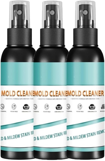 Mildew & Mold Cleaner,Mold and Mildew Remover Bathroom Cleaner, Household Mildew Removal Foam Spray, Mildew Deodorant Decontamination Spray,Safer Choice (Size : 3 Count (Pack of 3))