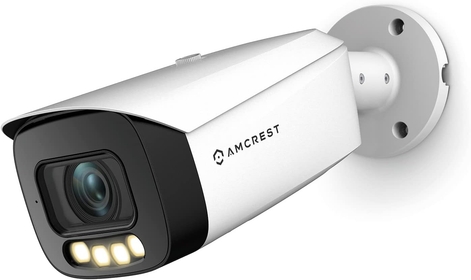 4K AI Bullet IP PoE Camera, 4K@30fps, 164ft Night Color Vision, Security IP Camera Outdoor, Face Detection, Human & Vehicle Detection, Built-in Siren Alarm, Built in Mic IP8M-TB2886EW-AI
