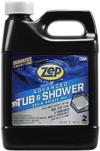 Advanced Tub and Shower Drain Opener Gel - 32 Ounce - U49210 - Formulated for Hair, Soap and Conditioner