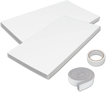 Surround Insulation Side Panels for Indoor Window Air Conditioner Unit,AC Foam Insulated Panel Kits,17in H x 9in W AC Side Panels Kit with Weather Seal Tape for AC Cover Accessroies