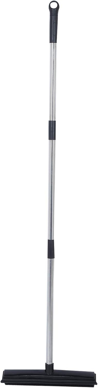 Multifunction Rubber Broom Telescopic Floor Carpet Broom Pet Hair Fur Dust Removal Broom Cleaner Sweeper Household Cleaning Tools(3#)