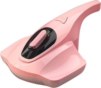 Mattress Vacuum Cleaner, Handheld Vacuum Cleaner UV Vacuum Efficient Cleaning Super Suction Vacuum Beat Suitable for Pillows, Sheets, Mattresses, Sofas, Bed (Pink)