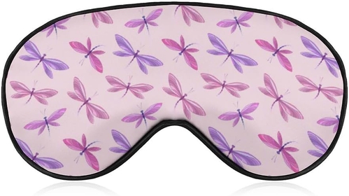 Colorful Dragonfly Eye Sleep Mask, Super Soft Eye Masks with Adjustable Strap, Ultimate Sleeping Aid, Blindfold, Relax & Relieve Your Fatigue, Puffy Eyes