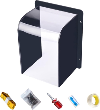 PVC Doorbell Rain Cover,Transparent Ring Doorbell Cover Weatherproof Waterproof Protector Doorbell Access Control Attachment for Door Access/Attendance Machine/Doorbell Chime