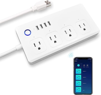 Smart Power Strip10A, WiFi Outlet,  Surge Protector, USB Power Outlet, Smart Extension Cord Compatible with  Alexa and Google Assistant, Timing Control, Overload Protection