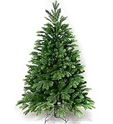 4.5' Artificial Christmas Tree with Metal Stand Lifelike Holiday Vermont Spruce Tree Perfect for ...