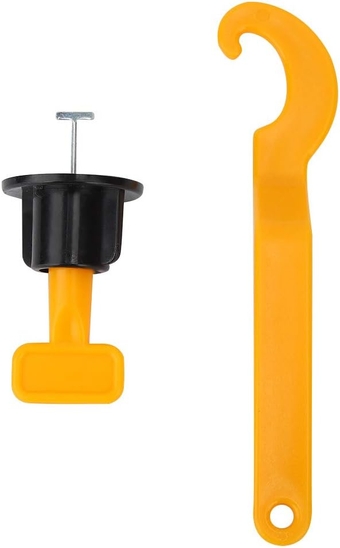 50pcs/set Tile Leveling System Kit,Reusable Tile Leveler Flat Ceramic Floor Wall Construction Tools with Tile Spacers and Clips for Perfectly Level Tiles