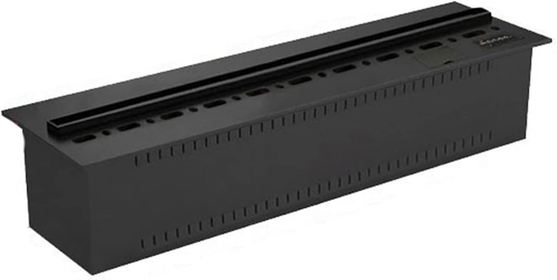 Water Vapor Fireplace Electric Fireplace, Built-in Home Decor, with LED Simulated Flame, Mute, Touch Button, Remote Control, Black Electric Fireplace Stove
