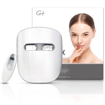 Led Face Mask Light Therapy, Red Light Therapy for Face, Wireless High Dose Red, Infrared & Blue Light Therapy Mask for Skin Rejuvenation,Anti-ageing Cloud-S (RB-014)
