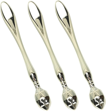 Eye Accessory 3pcs Rhombus Metal Digging Spoon Eye Massage Tool Under Eye Massage Under Eye Bags Metal Spoons Eye Cream Roller Daily Use Scraper Zinc Alloy Miss Eye Massager Wand