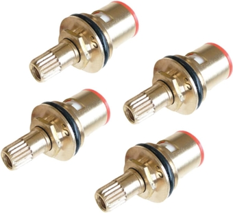 4pcs Angle valve spool Cold Tap Valves angle valve for toilet water angle stop Tap Valves Core bath tub accessory turn angle valve toilet accessories disc box plastic Faucet