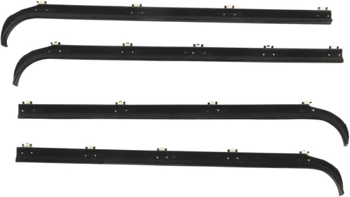 E7TZ1521452A Window Molding Sweep Felt Trim Seal Replacement for Mustang, 4Pcs Waterproof Antidust Noise Reduction Seal Window Molding Sweep Trim